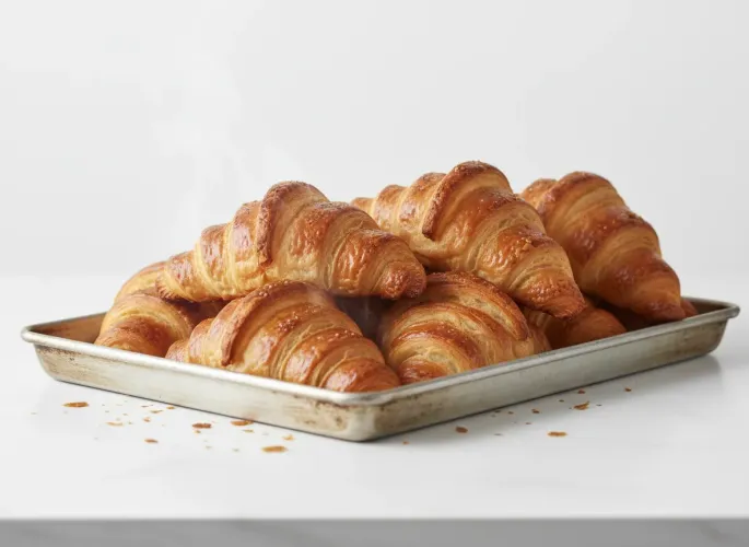 Fresh croissants