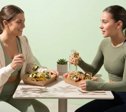 Womans eat